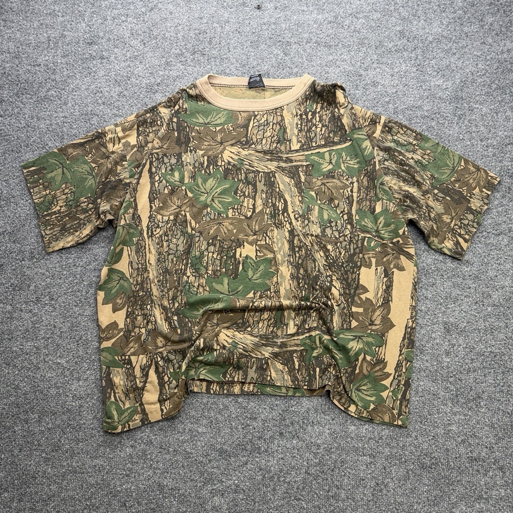 Ace Sportswear Camo Men's T Shirt Vintage Hunting Outdoors Brown Size XXL - Picture 1 of 7